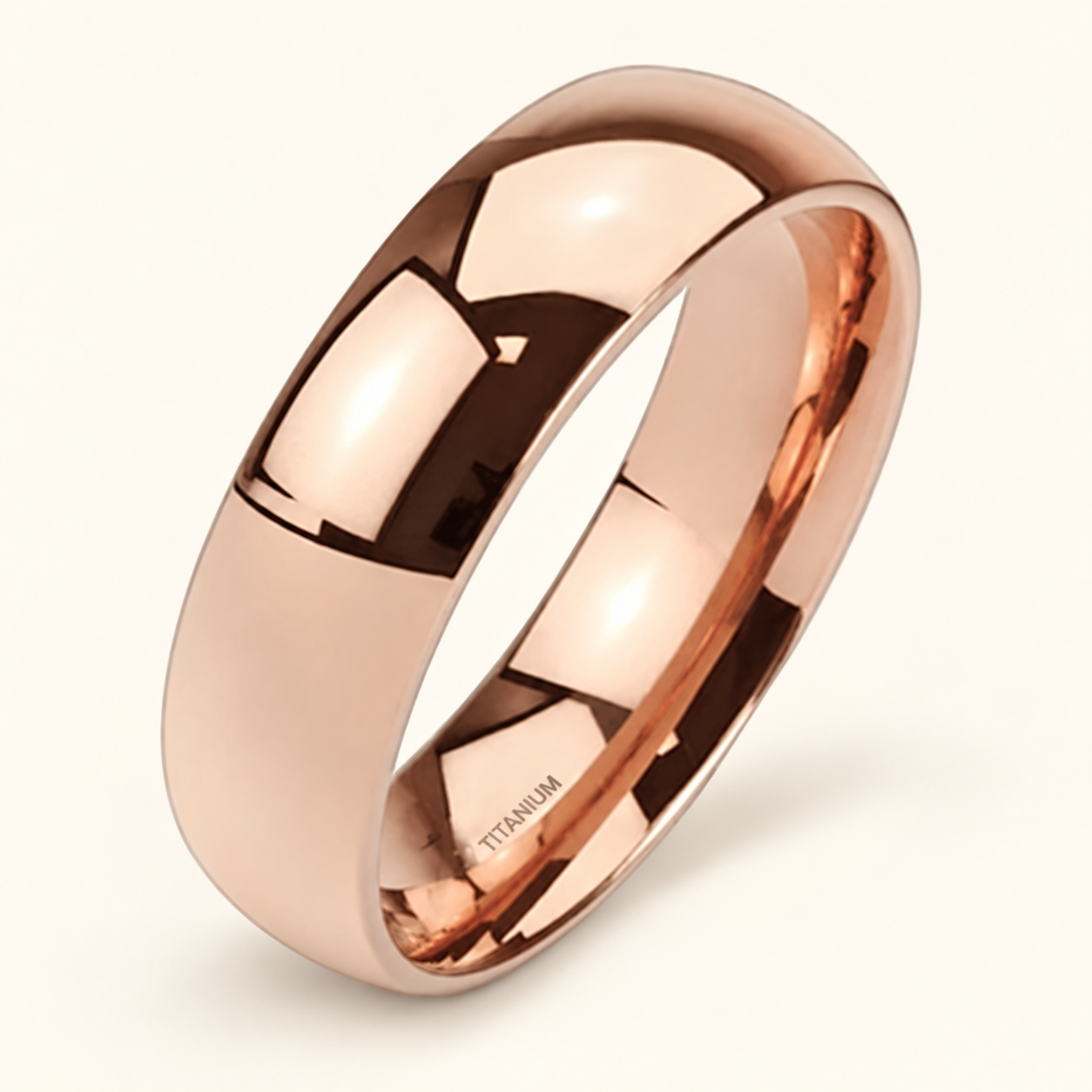 Rose-Gold Plated Titanium Band