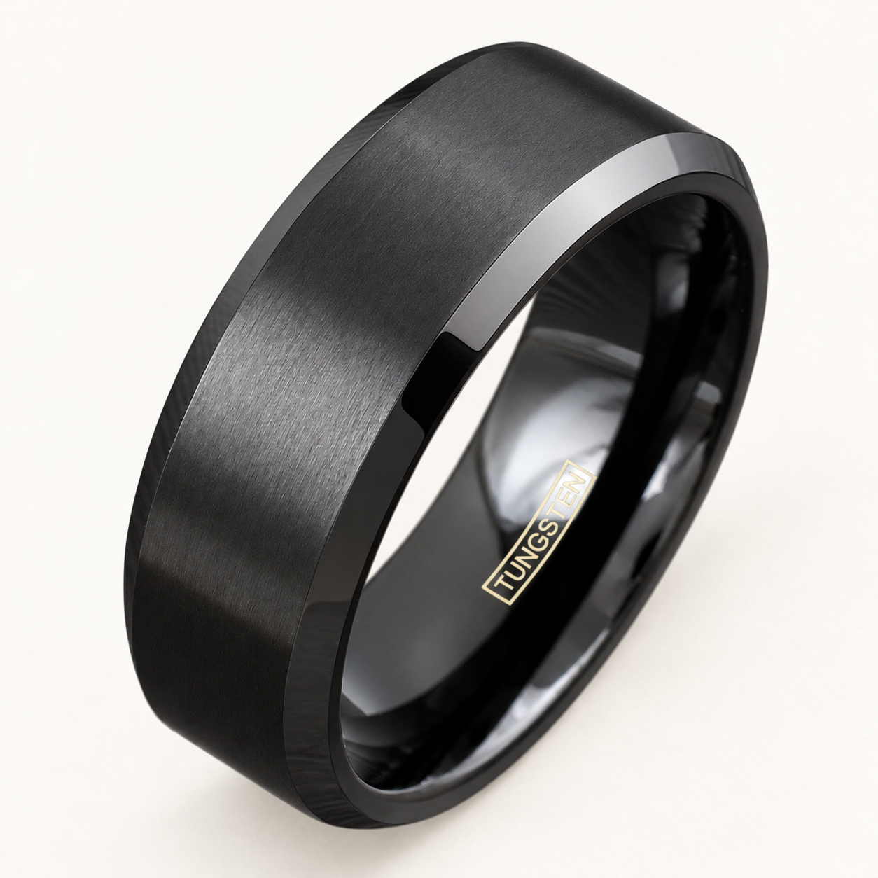 Black Brushed Tungsten Band