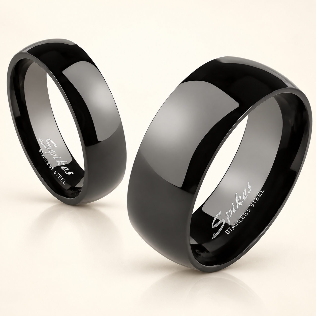 Polished Black Stainless Steel Band