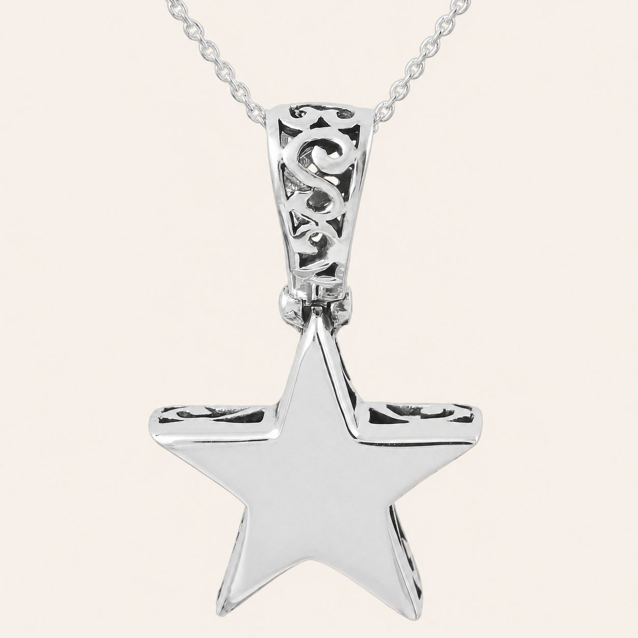 Figaro Star Sterling Silver Pendant