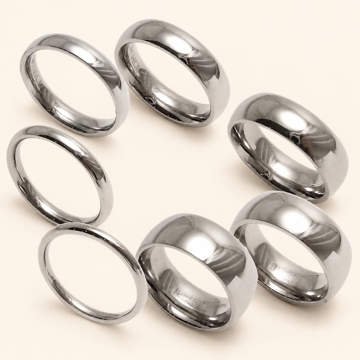 Silver Stainless Steel Comfort Band