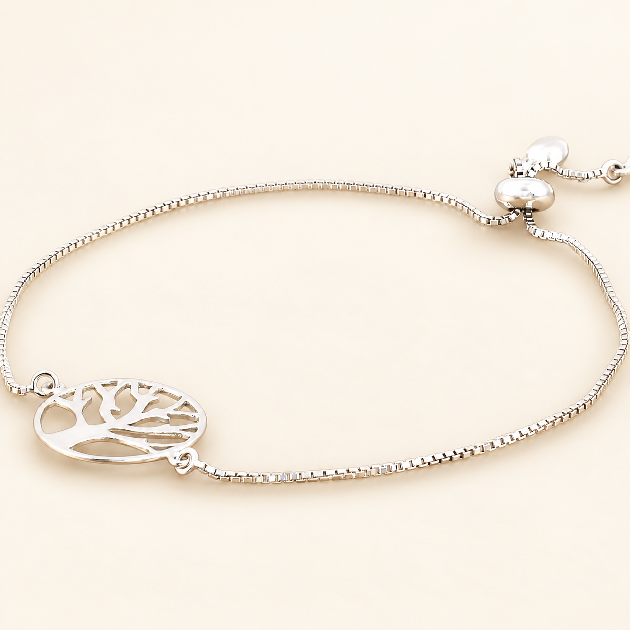 Tree of Life Silver Bolo Bracelet