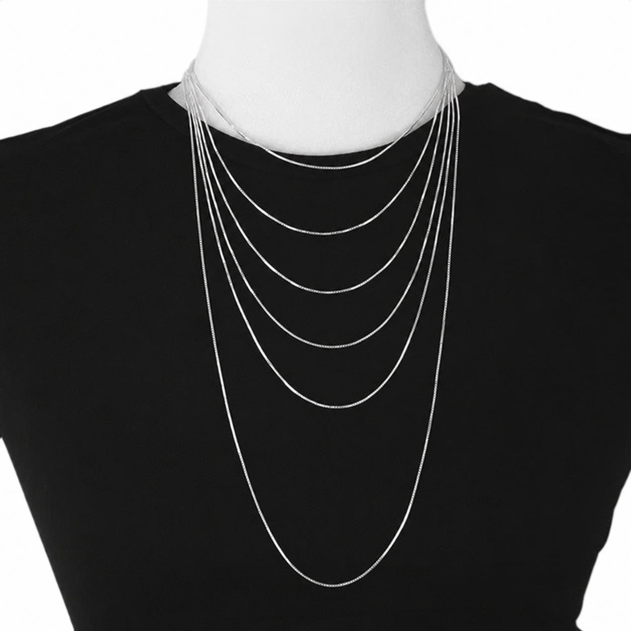 Sterling silver box chains